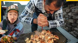 Download Stone Sandwich in the Mountain Village 🇦🇿 Azerbaijan Unseen Street Food MP3