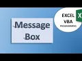 MsgBox in Excel VBA Programming in Urdu VBA Excel