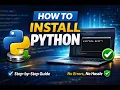 Python Installation Guide 2026 Install Python Setup PATH Easy Tutorial