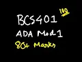 ADA MODULE 1 BCS401 Analysis and Design of Algorithms 22 Scheme VTU 4th SEM CSE