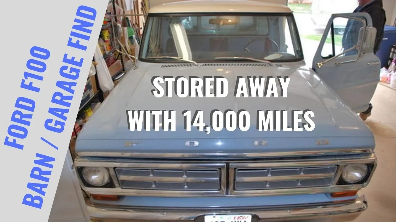 1971 Ford F100 Barn Find - Factory Original Paint & Interior - 14,000 Miles - Garage Treasure