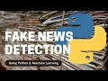 FAKE NEWS CLASSIFIER WITH MACHINE LEARNING ALGORITHMS USING NLP Machine Learning Python