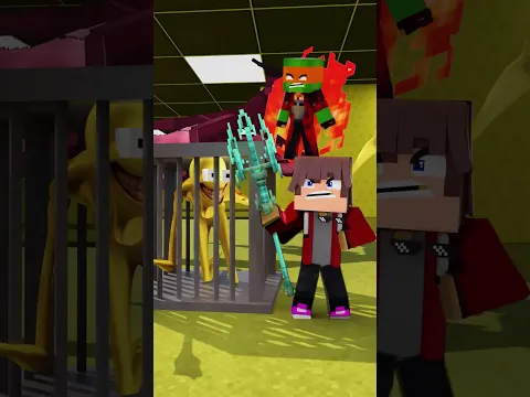 Mikey Girl and JJ vs Verity in Roulette Arrow Challenge in Backrooms! - MAIZEN in Minecraft