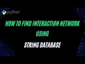 Protein Protein Interaction Networks Using STRING Database