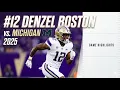 Denzel Boston vs Michigan 2025 Every Target