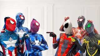 Download What If All Spider-Man in 1 HOUSE  || Today is ORANGE Spider-Man or BLUE Spider-Man DAY ( Funny ) MP3