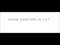 INLINE FUNCTION IN C - Code Ambition