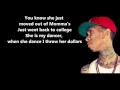 Dancin' 4 Dollas - Tyga // Lyrics On Screen [HD]