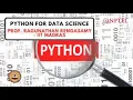 Python for Data Science Week 1 Quiz Assignment 1 Solution NPTEL SWAYAM 2023