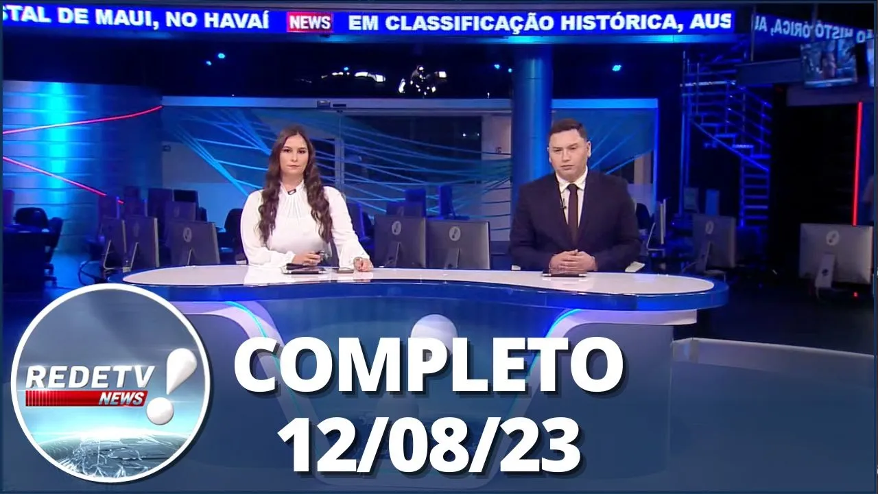 RedeTV News (12/08/23) | Completo