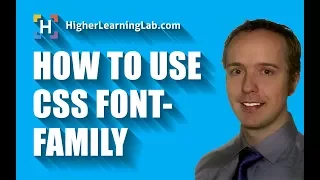 How To Use CSS font-family