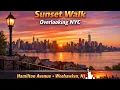NYC Skyline at Sunset 4K Weehawken NJ Waterfront Walk Best Manhattan Views from New Jersey