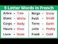 Five Letter Words in French Phonics Lesson