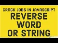 Problem Solving Reverse Word