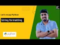 - String formatting in Python Python for Beginners Learn with Pratap