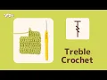 How to treble crochet tr