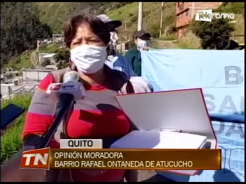 Barrio Rafael Ontaneda de Autucho, al norte de Quito, pide legalización