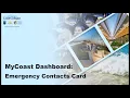 MyCoast Dashboard Emergency Contacts Card