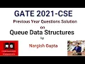 GATE 2021 Previous Year Questions Solution on Queue Data Structures GATE CSE