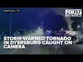 Dyersburg Police Department shared a of a tornado on the ground