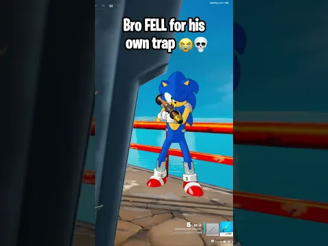 Bro FELL for his trick 😭💀 #fortnite #fortniteshorts #gaming