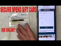 How To Use Secure Spend Prepaid Visa Gift Card Online
