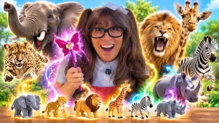 Animal Toys Come to Life! Learn Amazing Animal Superpowers with Soso 🦁🐘🦒