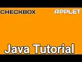 Java programming How to create checkbox in java applet