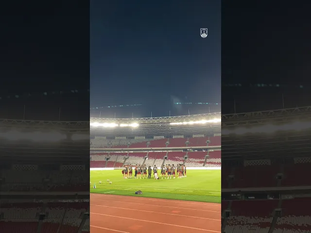 Melakoni sesi Official Training di Stadion Utama Gelora Bung Karno. 🏟️🔴
