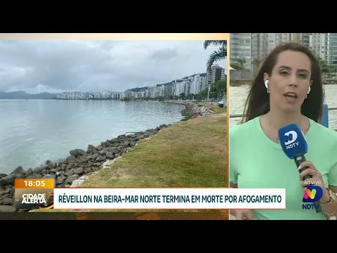 Tragédia no Réveillon: turista morre afogada na Beira-Mar Norte de Florianópolis