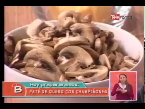 Paté de queso con champiñones