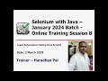 Selenium WebDriver with Java - Jan24 Batch