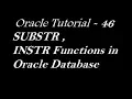 SUBSTR and INSTR Functions in Oracle Database