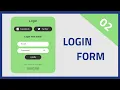 Animated Login Form With Password Feature