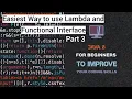 Java 8 Relation between Functional Interface and Lambda Expression Part 3