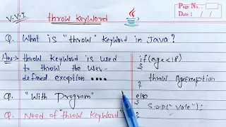 throw keyword in java Learn Coding