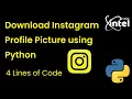 Download Instagram Profile Picture using Python