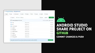 Android Studio Share Project On GitHub Commit Changes Push