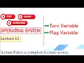 2 6 Turn Flag variable two process solution for Critical Section Problem in OS Operating System