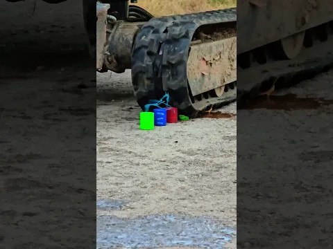 Excavator vs Slime #test #experiment #asmr