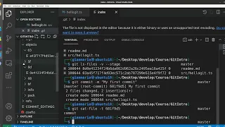 Git Internals - First commit