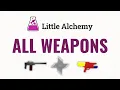 How to make ALL WEAPONS In Little Alchemy