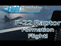 Microsoft Flight Simulator F-22 Raptor Formation Flying with Jeff Favignano