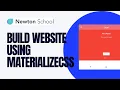 Build Website Materialize CSS Coding Home Newton School