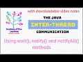 Inter-thread communication in java Wait notify and notifyAll methods