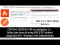 CRUD-6 RESTful API in codeigniter 3 x Delete data from db using DELETE Method Rest API - Postman