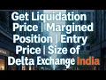 Get Liquidation Price Margined Position Entry Price Size of Delta Exchange India in Python