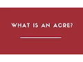 What is An Acre