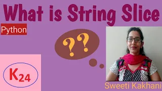Slicing in Python string Operation on string slicing