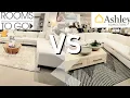 ASHLEY FURNITURE VS ROOMS TO GO Who Styled It Better 2023